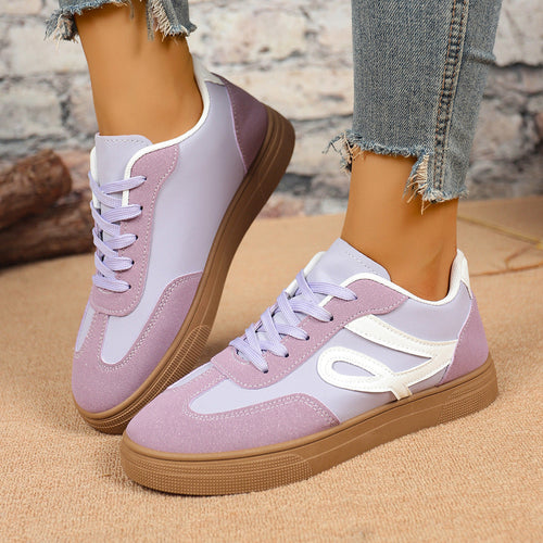 Damen Sneakers mit sportlichem Design und gepolsterter Sohle