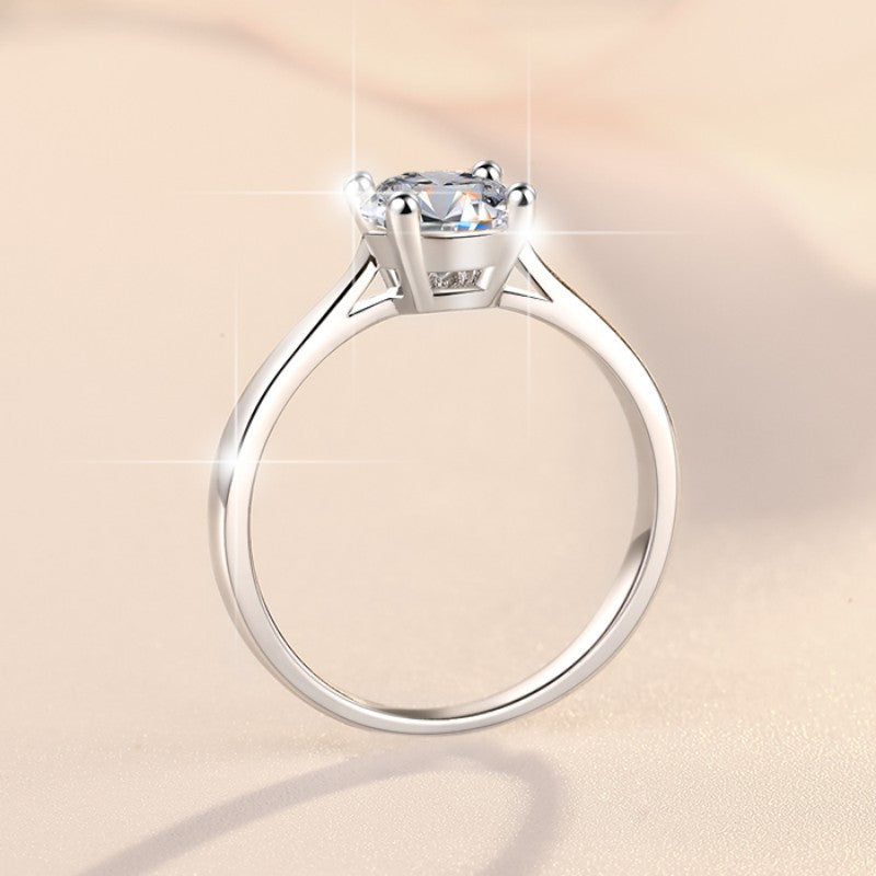 Damen Verlobungsring mit strahlendem Zirkonia Shop Nory