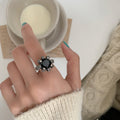 Damen Statement-Ring mit funkelndem Stein Shop Nory