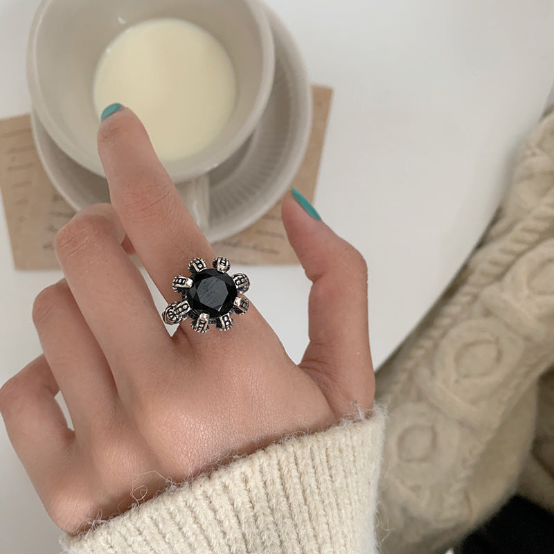 Damen Statement-Ring mit funkelndem Stein Shop Nory