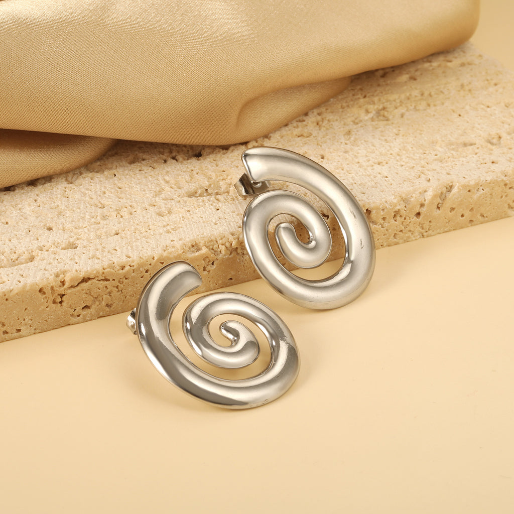 Damen Ohrringe im eleganten spiralen Design Shop Nory