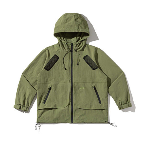 Unisex Technischer Parka mit Kapuze, Mesh‑Lüftungen und verstellbarem Saum Shop Nory