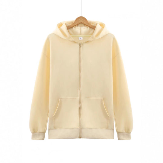 Unisex nan leichter Reißverschluss-Hoodie mit innen angerautem French-Terry, flachen Nähten und Kängurutaschen Shop Nory