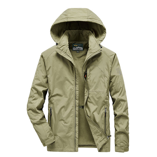 Herren Tech‑Hoodie‑Parka mit Mikrofleece‑Innenlage und verdeckten Reißverschlüssen Shop Nory