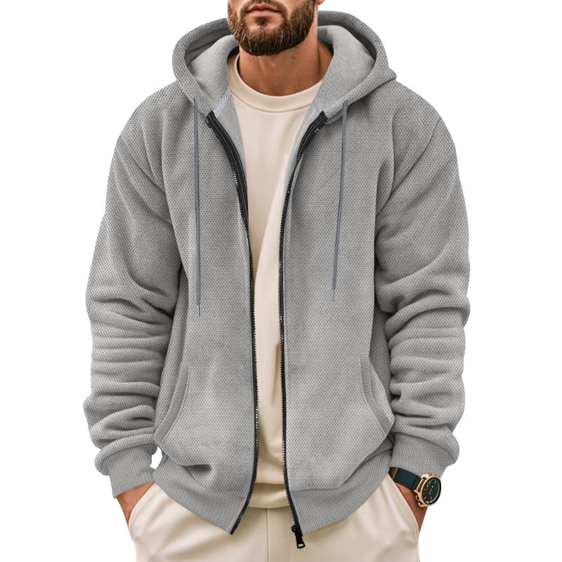 Herren Sportliche Kapuzenjacke mit innovativer Struktur