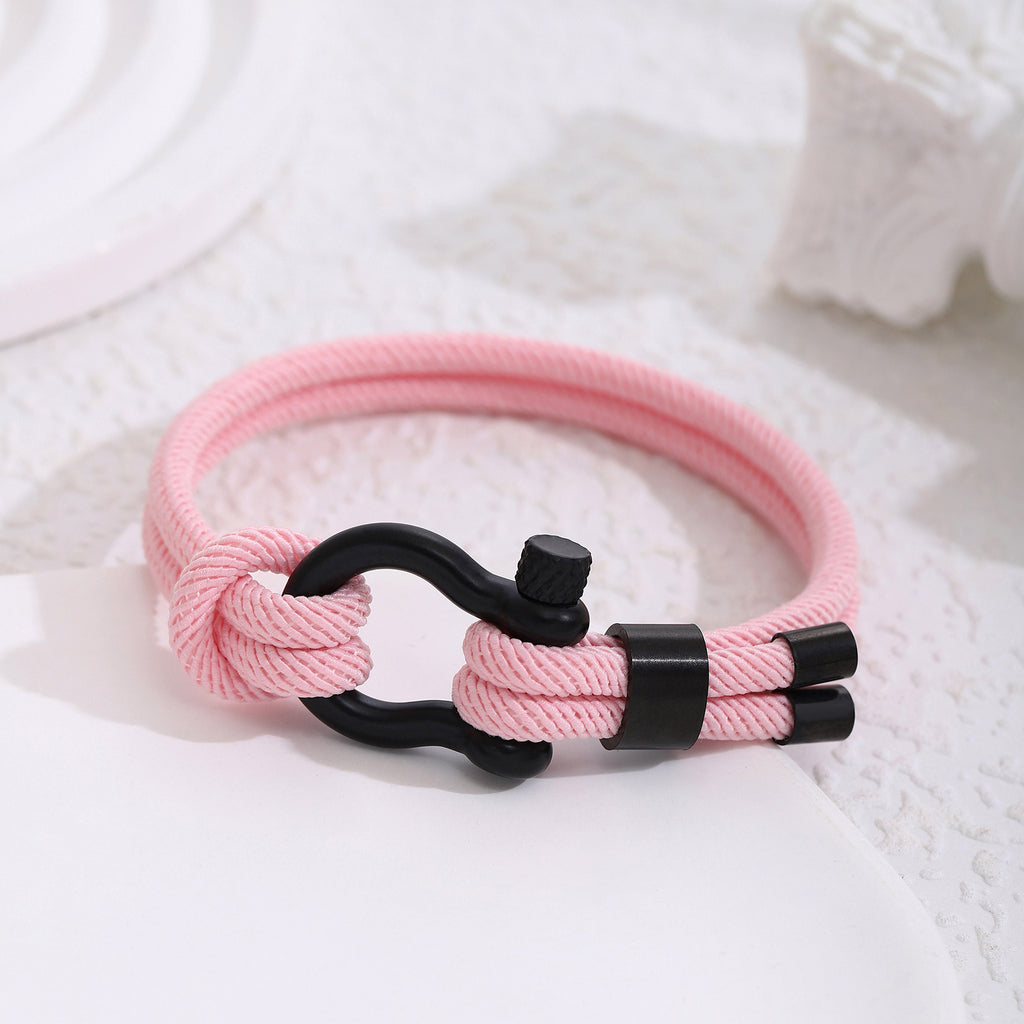 Herrenarmband aus geflochtenem Paracord mit stylischem Metallverschluss Shop Nory