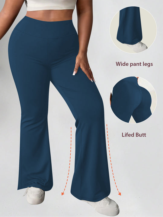 Damen Flare-Leggings mit hohem Bund, butterweichem Stretch und formender Hüftnaht Shopy Nory