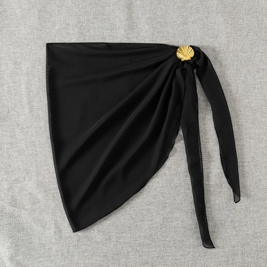 Damen Wickelrock mit Rüschendetails Shopnory