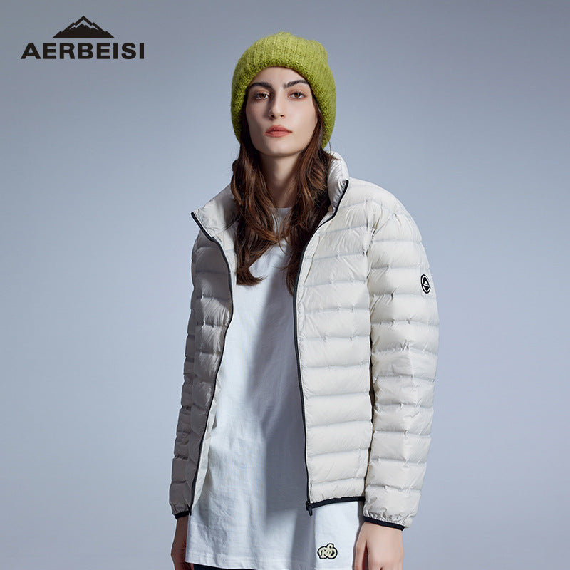 Herren ultraleichte Stepp-Daunenjacke mit Stehkragen Shop Nory