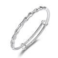 Damen Armreif aus hochwertigem Edelstahl mit elegantem Bambusdesign Shop Nory