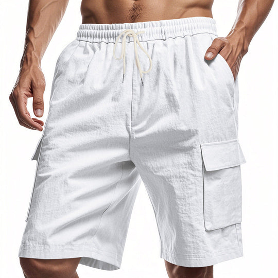 Herren Cargo-Shorts mit mehreren praktischen Taschen und elastischem Bund