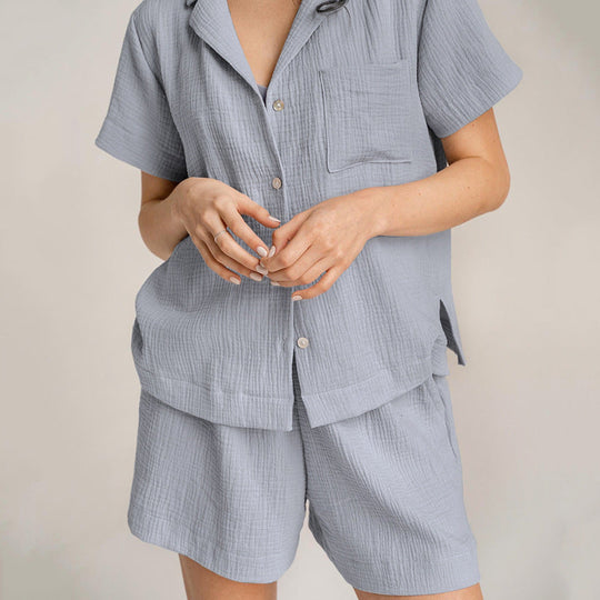 Damen Bequemes Schlafanzug-Set aus atmungsaktivem Material Shopnory