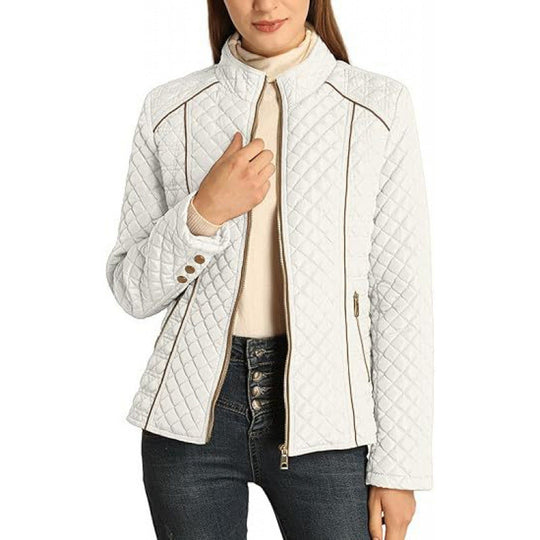 Damen gesteppte Freizeitjacke mit hohem Kragen