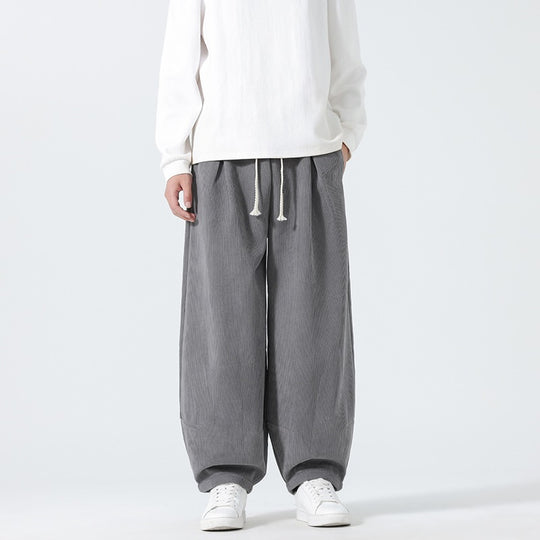Herren Ballon‑Cordhose mit hoher Leibhöhe, Kordelzug und Faltenlegung Shop Nory