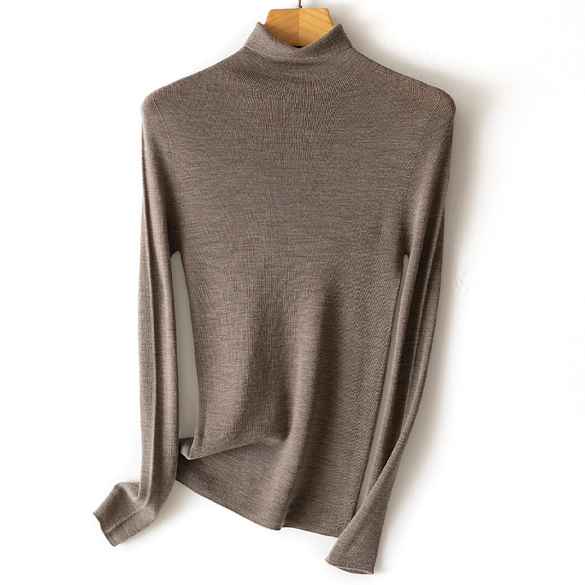 Damen Leichter Feinstrick-Rollkragenpullover mit fließender Passform Shop Nory