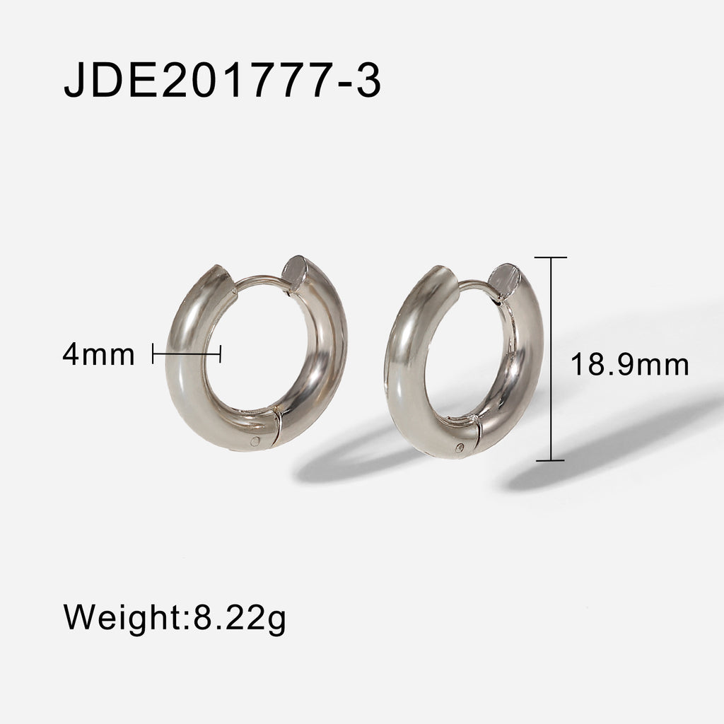 Damen Ohrhänger mit doppeltem Spiraldesign und hypoallergenem Edelstahl Shop Nory