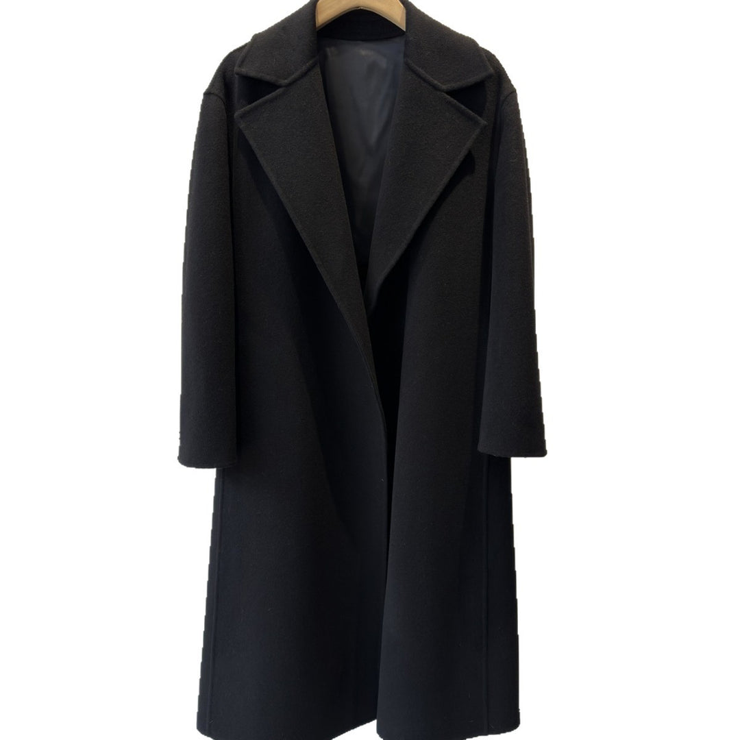 Damen Schicker Maßgeschneiderter Wollmischmantel Shop Nory
