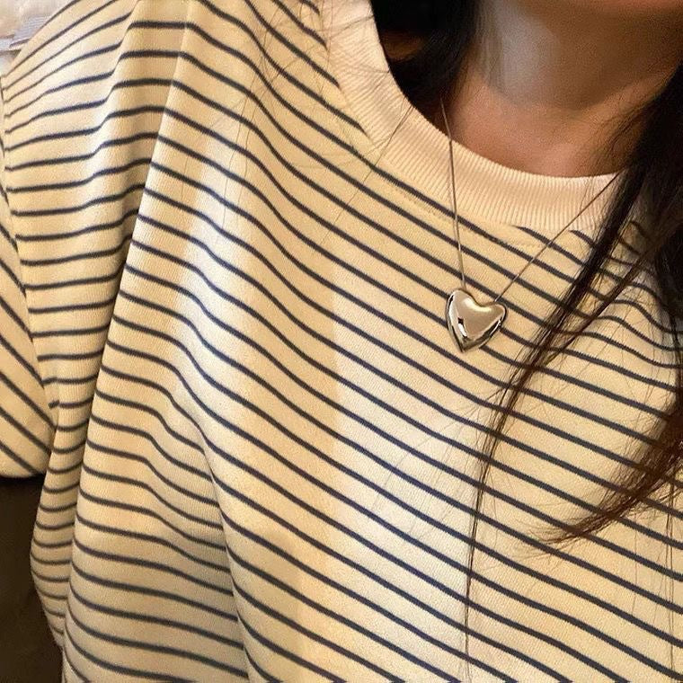 Damen Halskette mit herzförmigem Anhänger Shop Nory