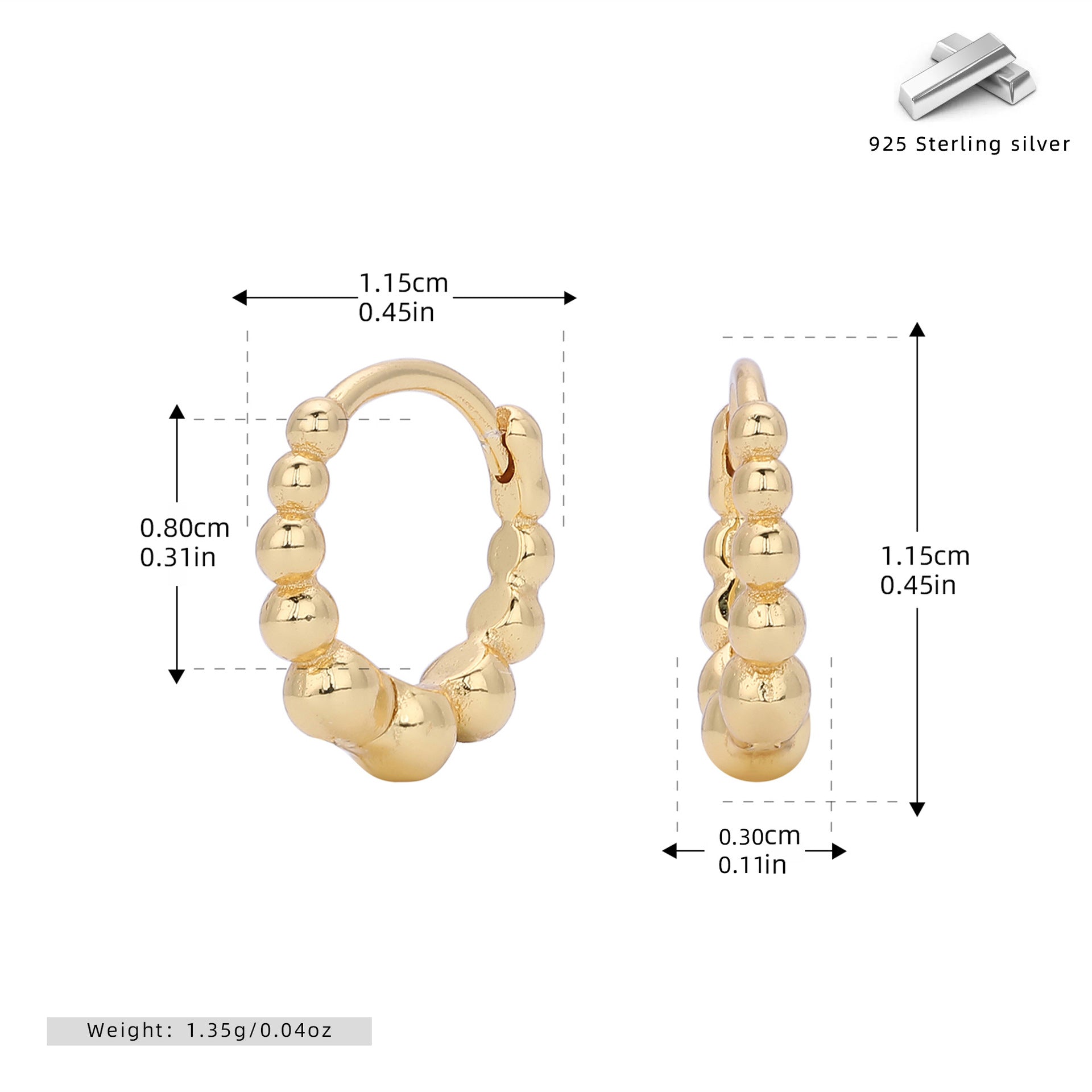 Damen Ohrhänger mit luxuriösen Perlenakzenten aus hochwertigem 925 Sterling Silber Shop Nory