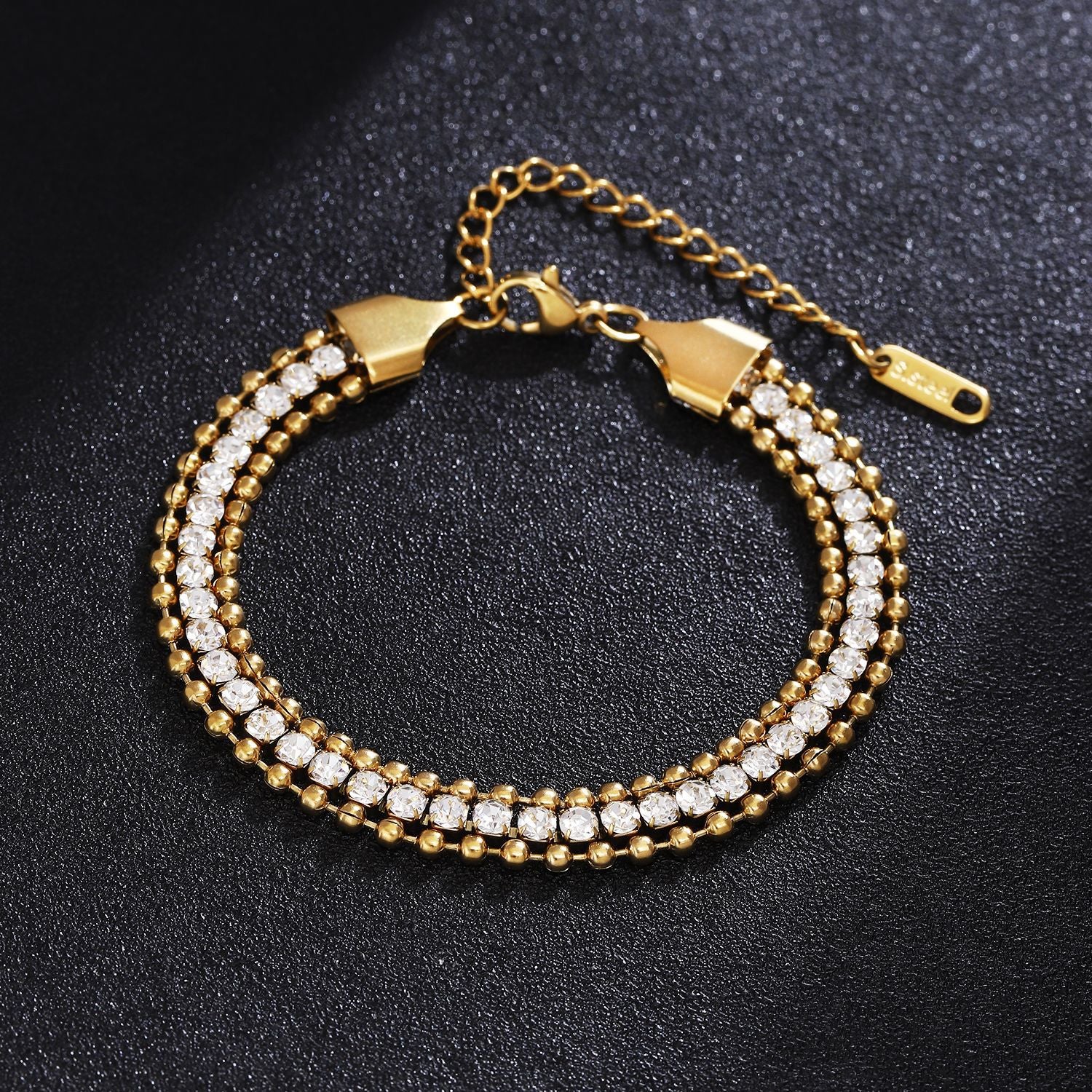 Damen glamouröses Armband mit Kristallakzenten Shop Nory
