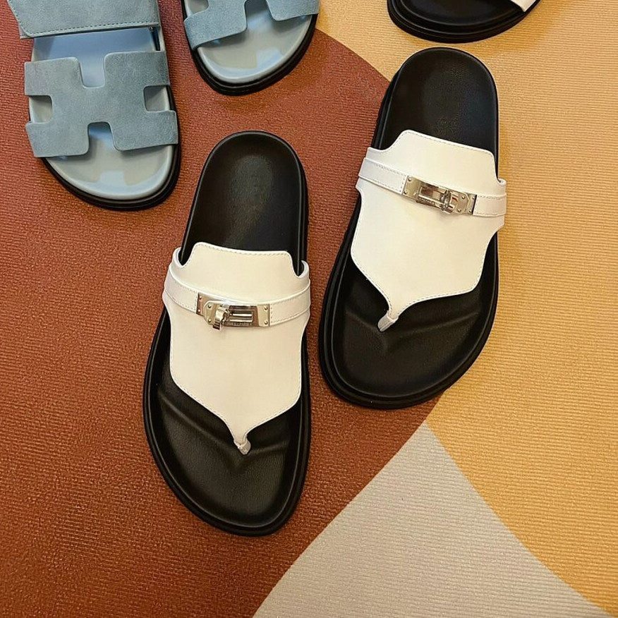 Damen Zehentrenner-Sandalen mit edlem Riemen und rutschfester Sohle