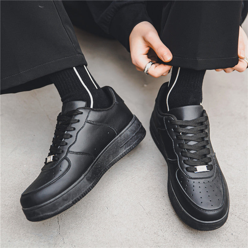 Damen Sportliche Sneakers mit atmungsaktivem Leder und rutschfester Laufsohle