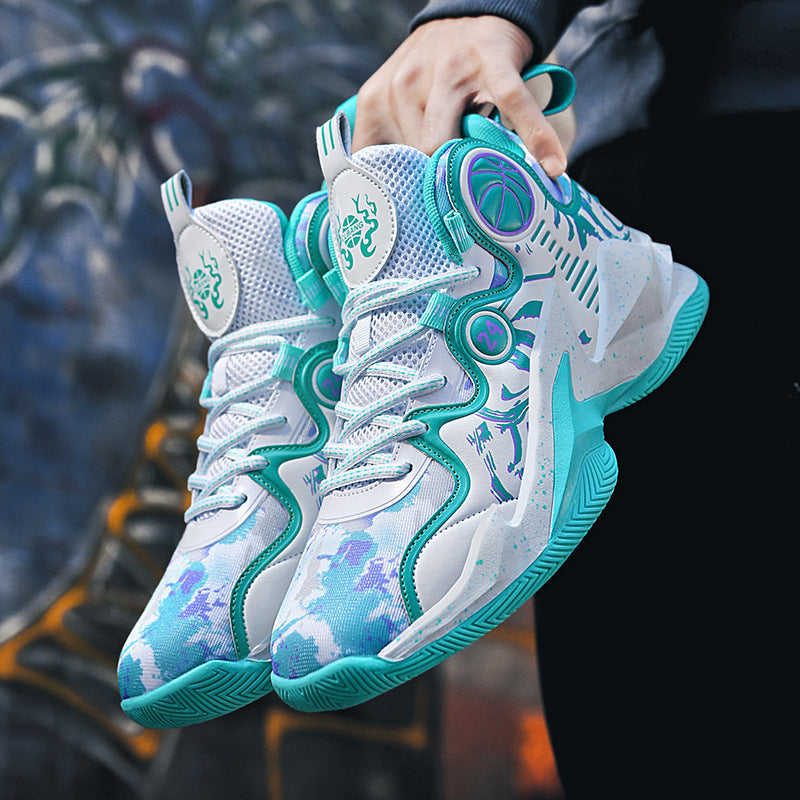 Damen Hochleistungs-Basketball-Sneaker mit atmungsaktivem Mesh-Obermaterial und rutschfester Sohle
