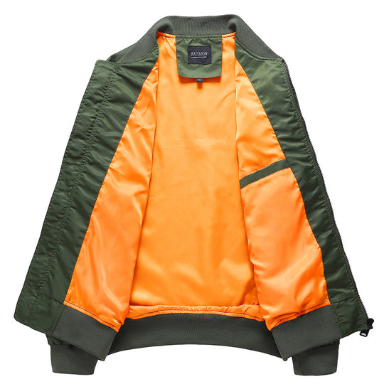 Herren leichtes Pilotblouson aus Hightech‑Nylon mit Ärmel‑Organizer und kontrastierendem Innenfutter Shop Nory