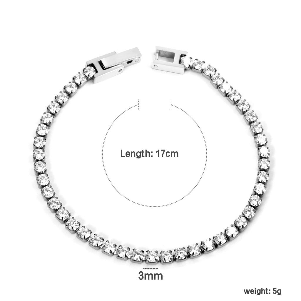 Damen zartes Armband mit funkelndem Auge-Anhänger Shop Nory