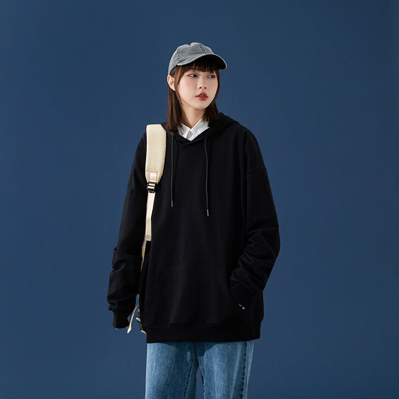 Damen Oversize-Kapuzenpullover mit Kängurutasche, tiefem Schulterfall und verstellbarer Kordel Shop Nory