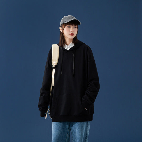 Damen Oversize-Kapuzenpullover mit Kängurutasche, tiefem Schulterfall und verstellbarer Kordel Shop Nory