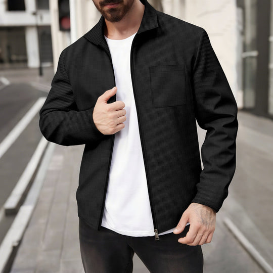 Herren modische Jacke mit strukturiertem Design