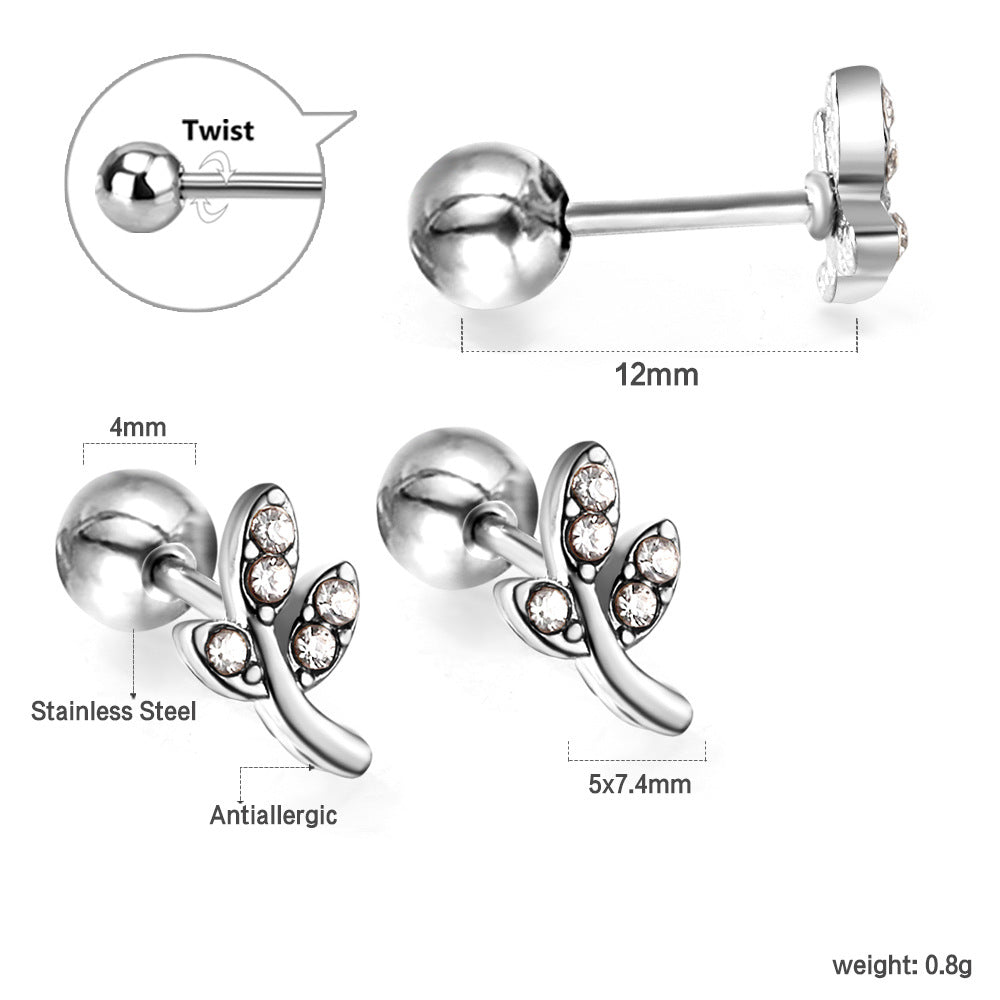 Damen Ohrstecker im schmetterlingsförmigen Design Shop Nory