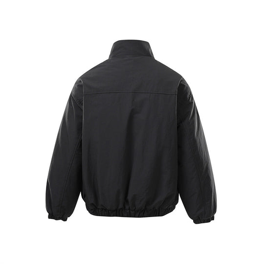 Unisex Boxy-Zipblousonjacke mit winddichter Microfaserhülle, hohem Stehkragen und Zweiwege-Reißverschluss Shop Nory