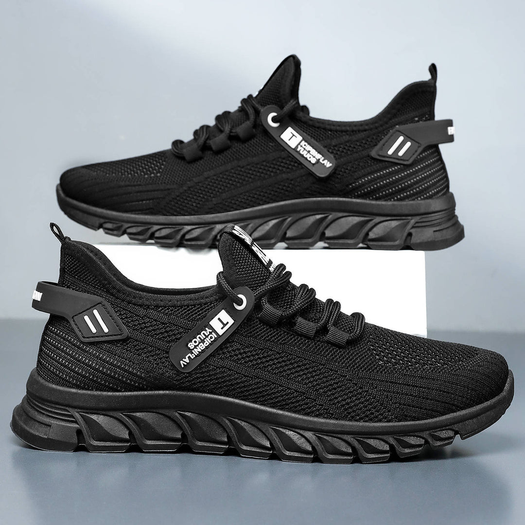 Herren nan atmungsaktiver Strick-Chunky-Sneaker mit elastischem Einstieg, stabiler Dämpfungssohle und Zuglasche Shop Nory