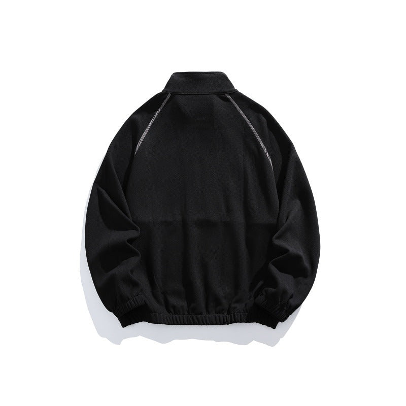 Unisex Oversize-Halbzip-Fleecepullover mit Stehkragen, Raglanärmeln und Kängurutasche Shop Nory