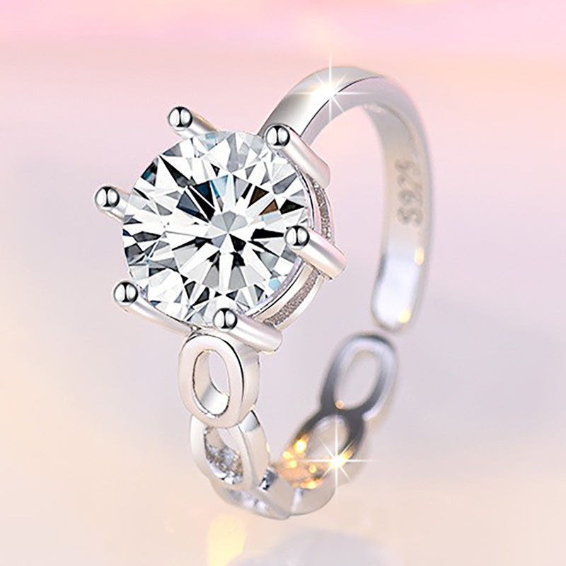 Damen filigraner Ring mit funkelndem Zirkonia Shop Nory
