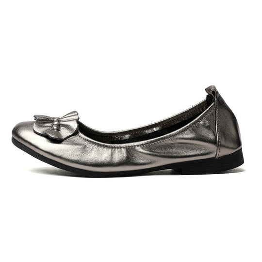 Damen Ballerinas mit dekorativem Schleifenakzent und rutschfester Sohle
