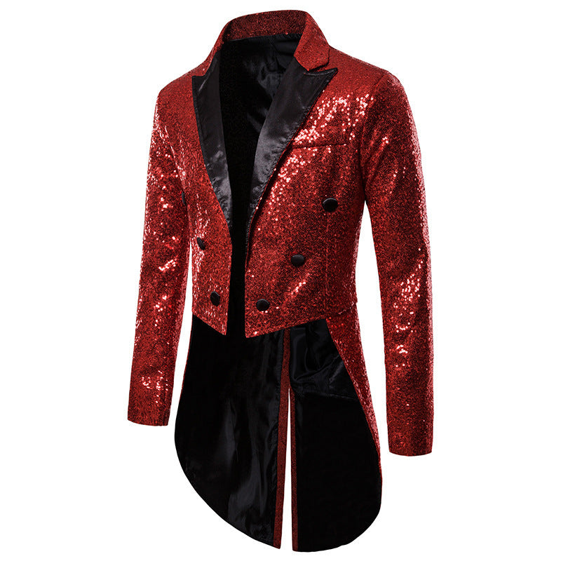 Herren glamouröser Paillettenblazer mit exklusivem Design Shopnory