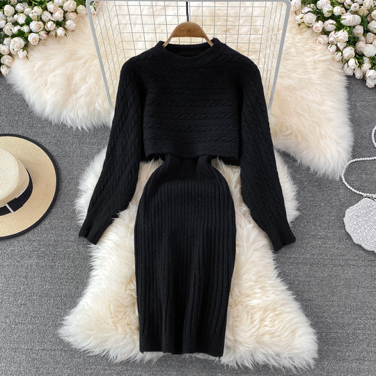 Damen Strickset mit Rippenstruktur Shop Nory