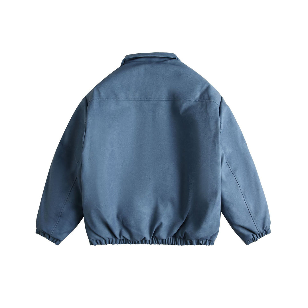 Herren Boxy Suede-Optik Blousonjacke mit aufgesetzten Pattentaschen Shop Nory