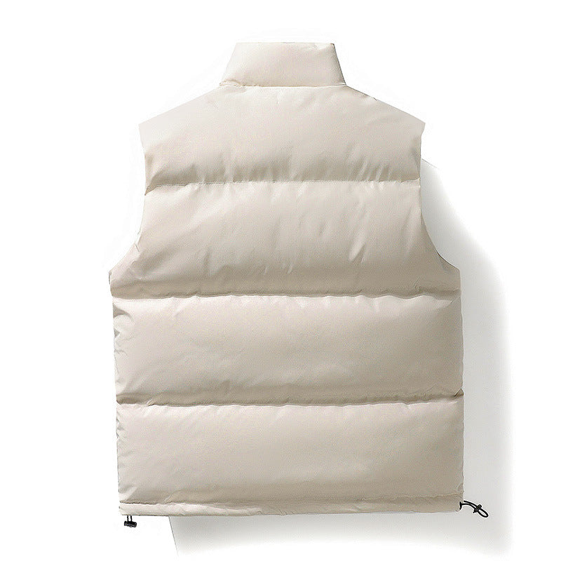 Damen Oversize Puffer‑Weste mit hohem Stehkragen, Frontblende und verstellbarem Kordelzugsaum Shop Nory