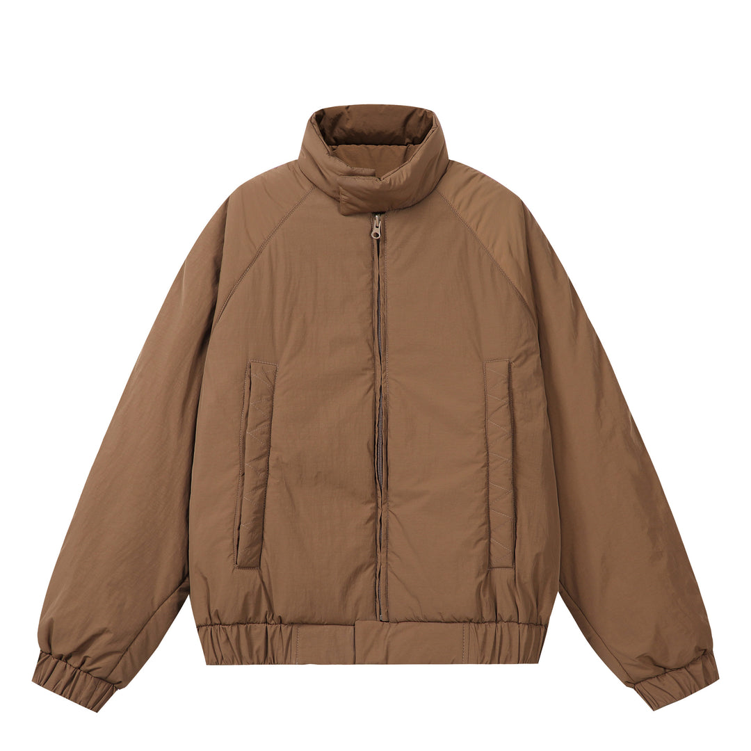 Unisex Boxy-wattierte Kurzjacke mit voluminösem Funnelkragen Shop Nory