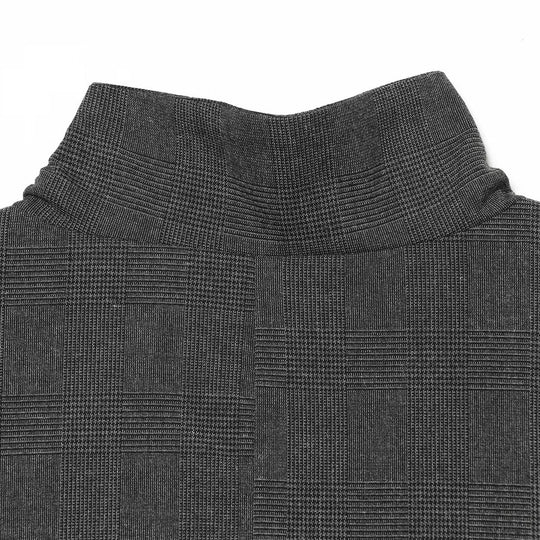 Damen Karierter Longblazer mit Stehkragen, verdeckter Knopfleiste und Pattentaschen Shop Nory