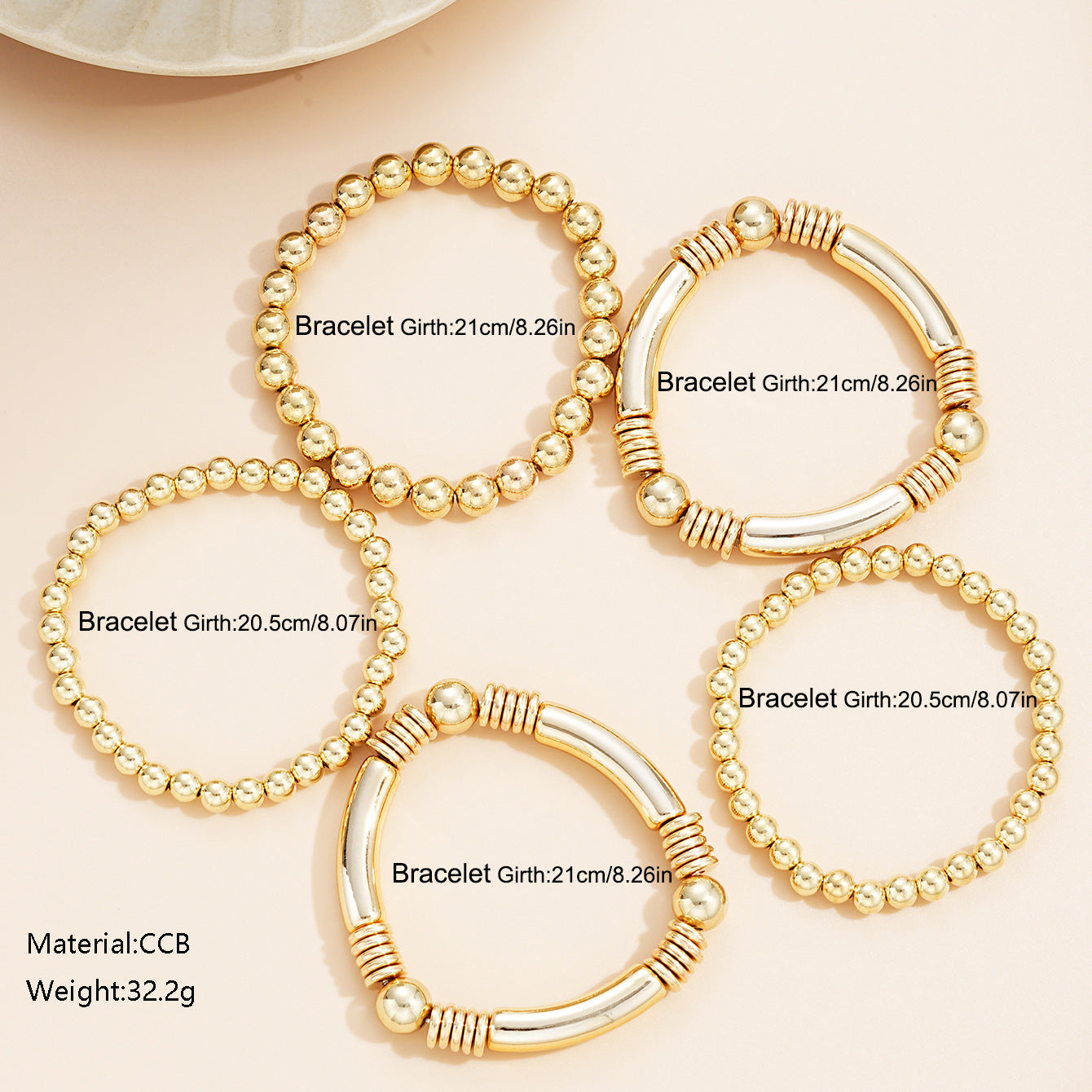 Damen Armband-Set mit modernen und eleganten Ketten-Designs Shop Nory
