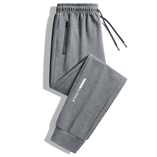 Herren Slim-Fit Performance-Jogginghose mit Reißverschlusstaschen, elastischem Bund und Bündchen Shop Nory