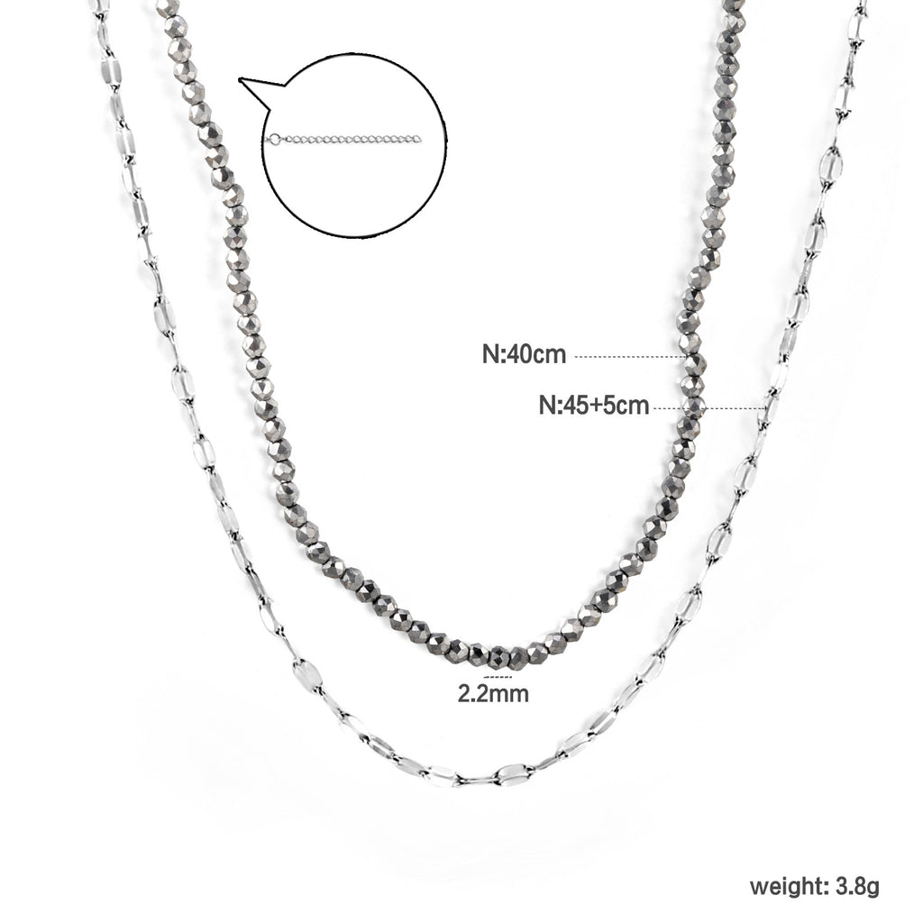 Damen Halskette mit verstellbarer Länge, funkelndem Design und eleganten Kristallakzenten Shop Nory