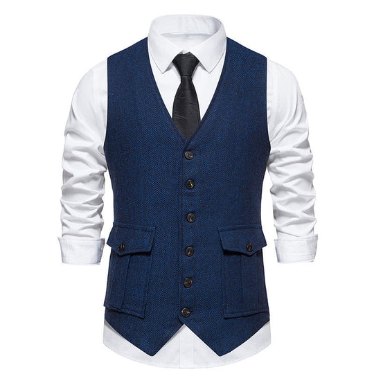 Herren elegante gesteppte Weste