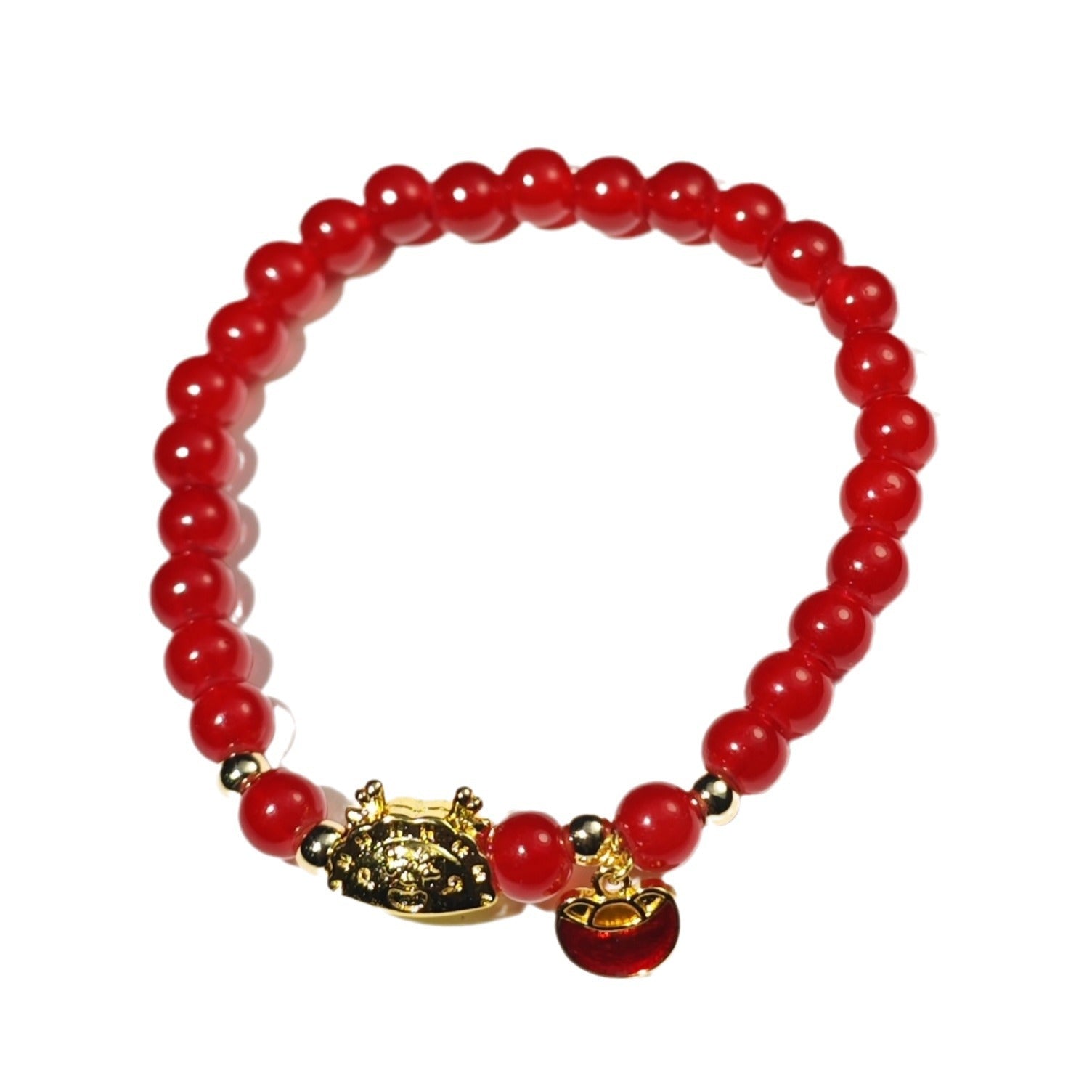 Damen Armband mit leuchtenden Perlen und charmantem Anhänger Shop Nory