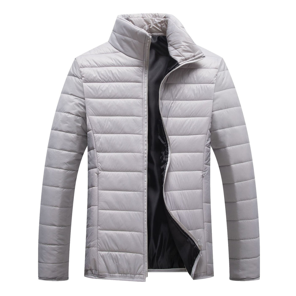 Herren Steppjacke mit hochgeschlossenem Kragen und wärmender Füllung